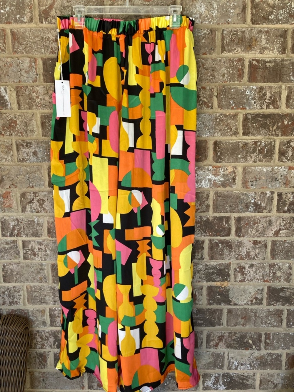 Live 4 Truth Wide Leg Pant NWT L Geometric Pattern - Picture 5 of 10